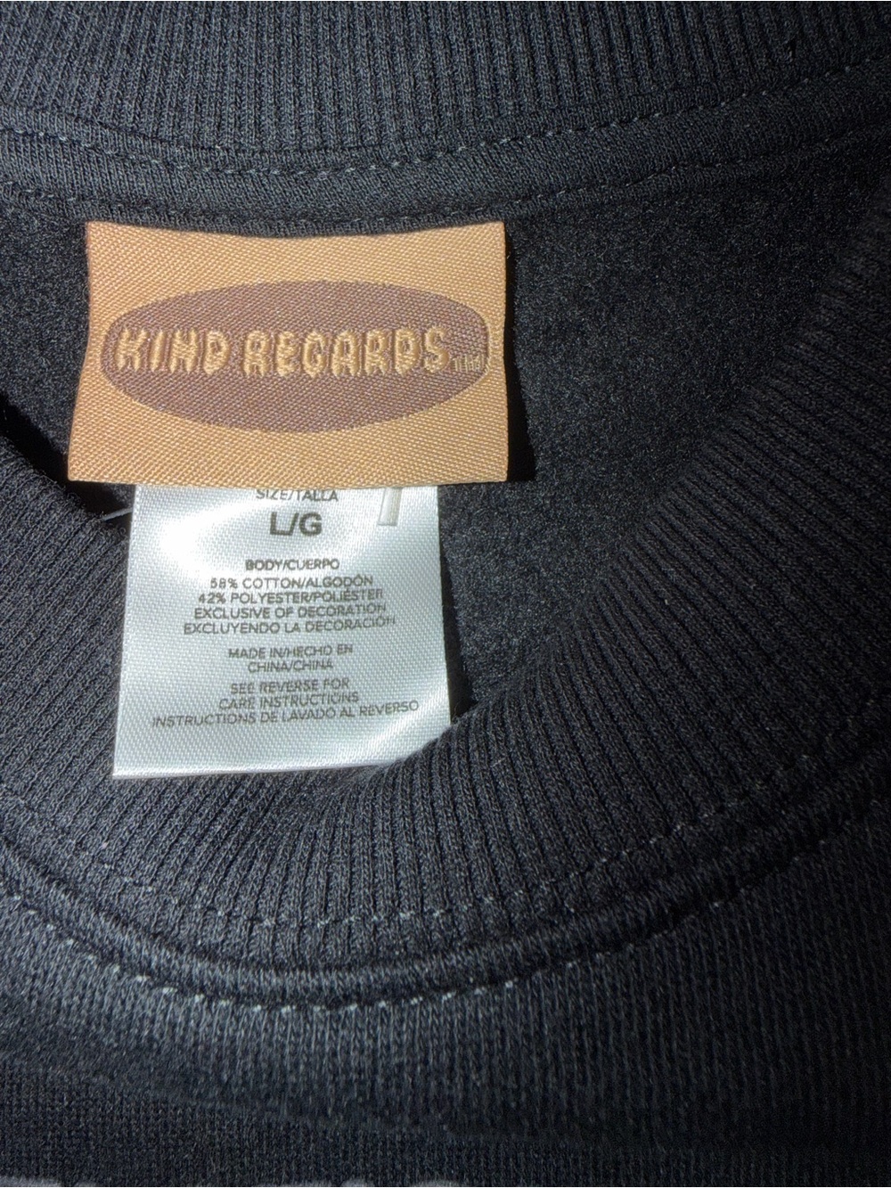 Kind Regards Women's Black "Jesus Is King" Graphic Sweatshirt Size L NWT - Picture 7 of 10